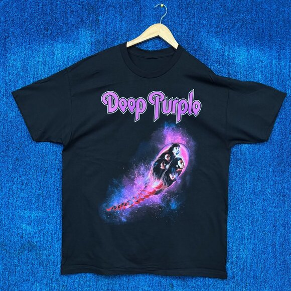 Deep Purple Fireball Album Cover Art Heavy Metal Band Tee XL - Picture 1 of 4